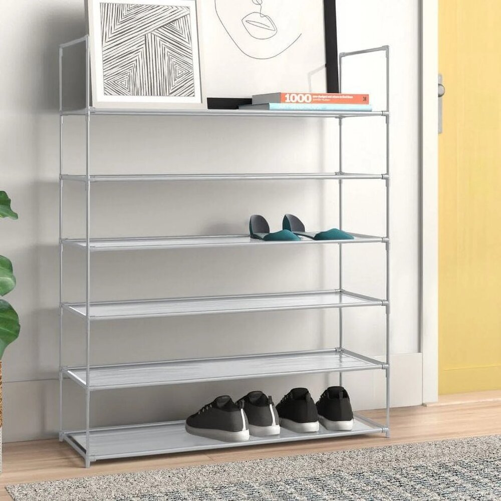 closet shoe organizer racks simply essential 6 tier fabric (H142)